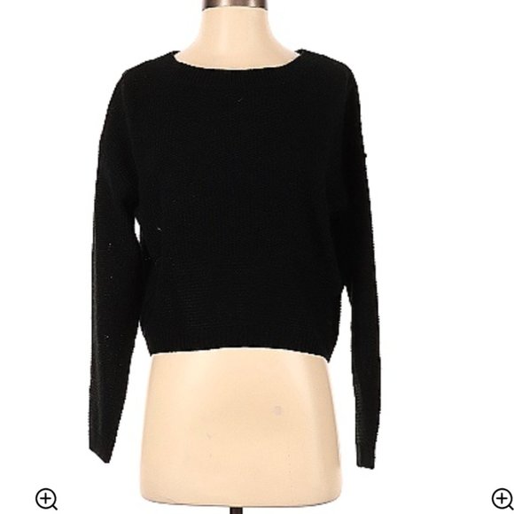 Ambiance Black Acrylic Sweater - Picture 1 of 6
